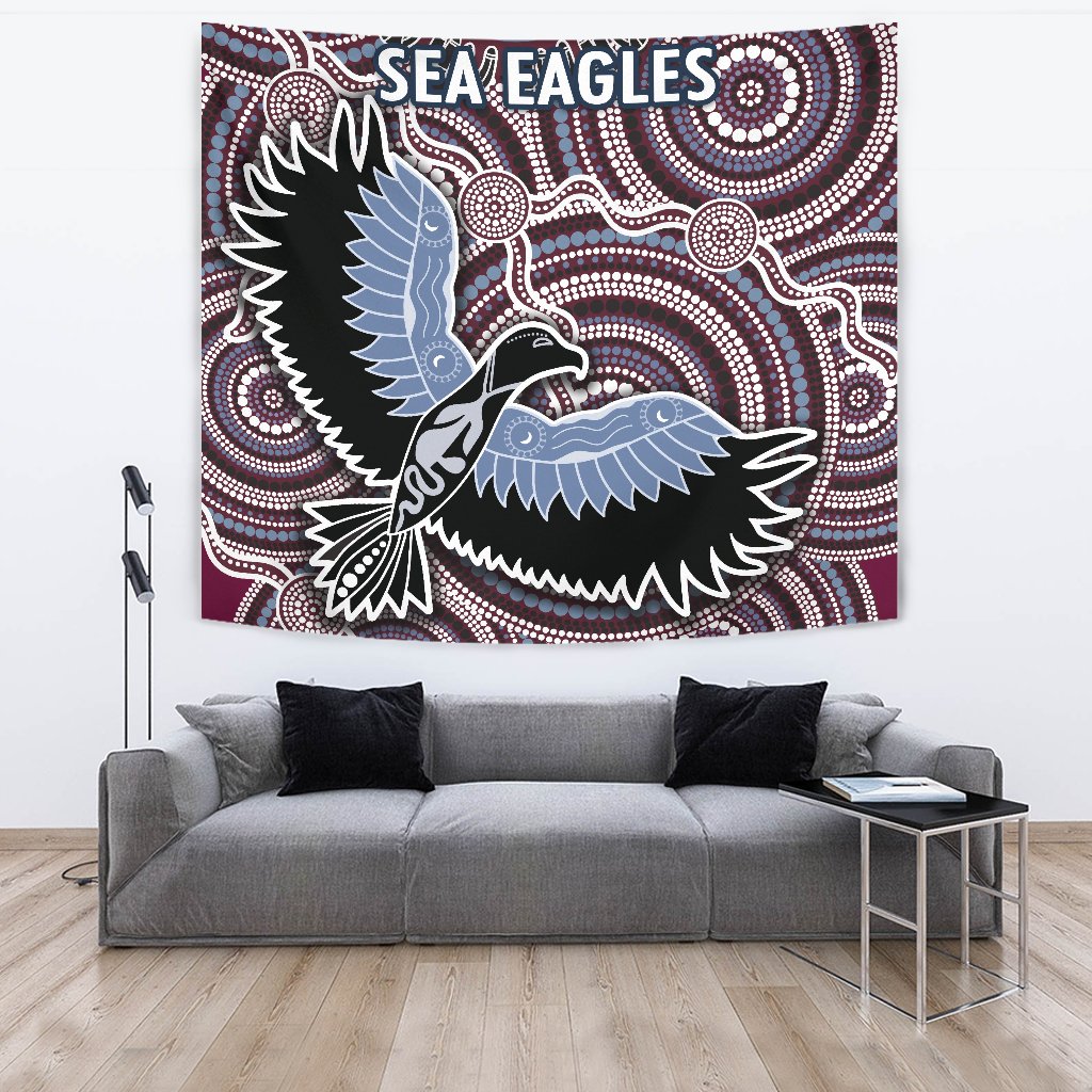 Warringah Tapestry Sea Eagles Indigenous - Vibe Hoodie Shop