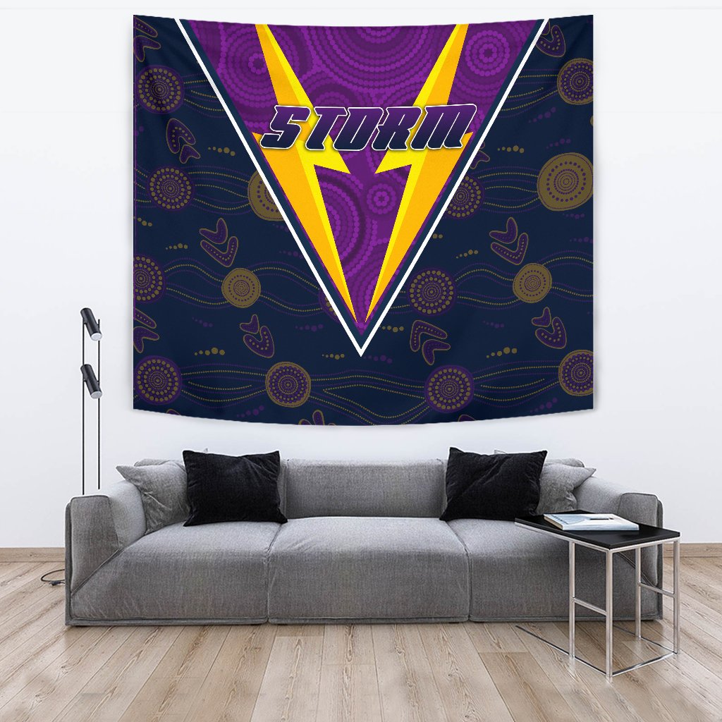 Melbourne Storm Tapestry Indigenous Artsy Style - Vibe Hoodie Shop