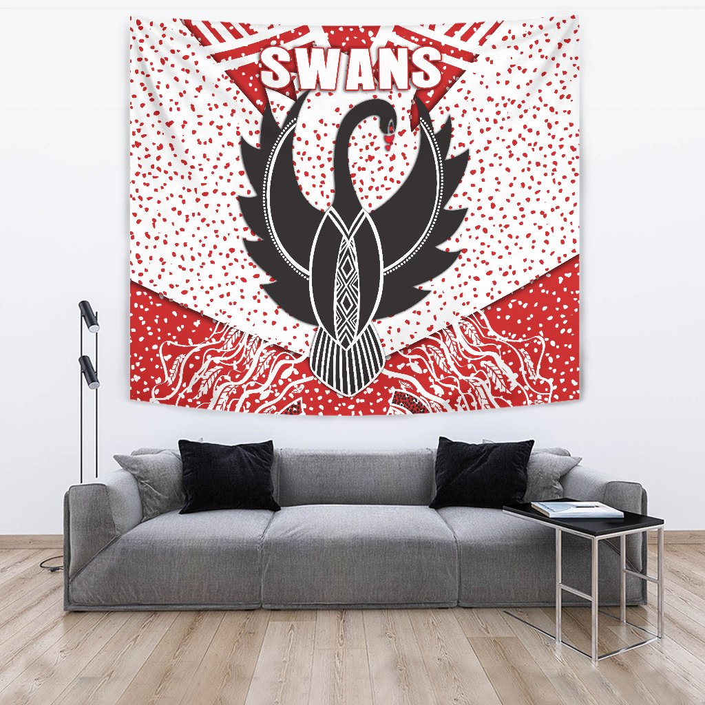 Sydney Tapestry Indigenous Swans - Vibe Hoodie Shop