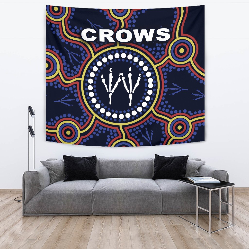 Adelaide Tapestry Indigenous Crows Footprint - Vibe Hoodie Shop