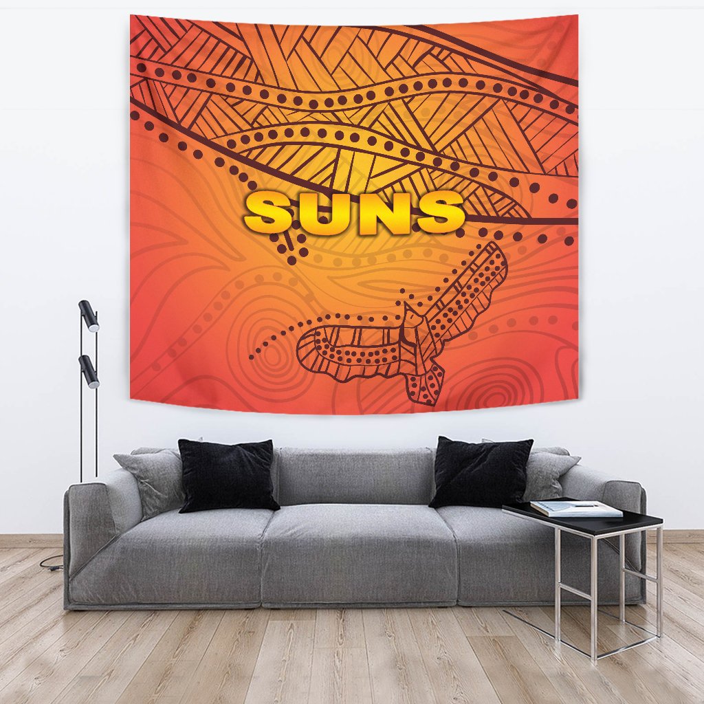 Gold Coast Tapestry Suns Simple Indigenous - Vibe Hoodie Shop