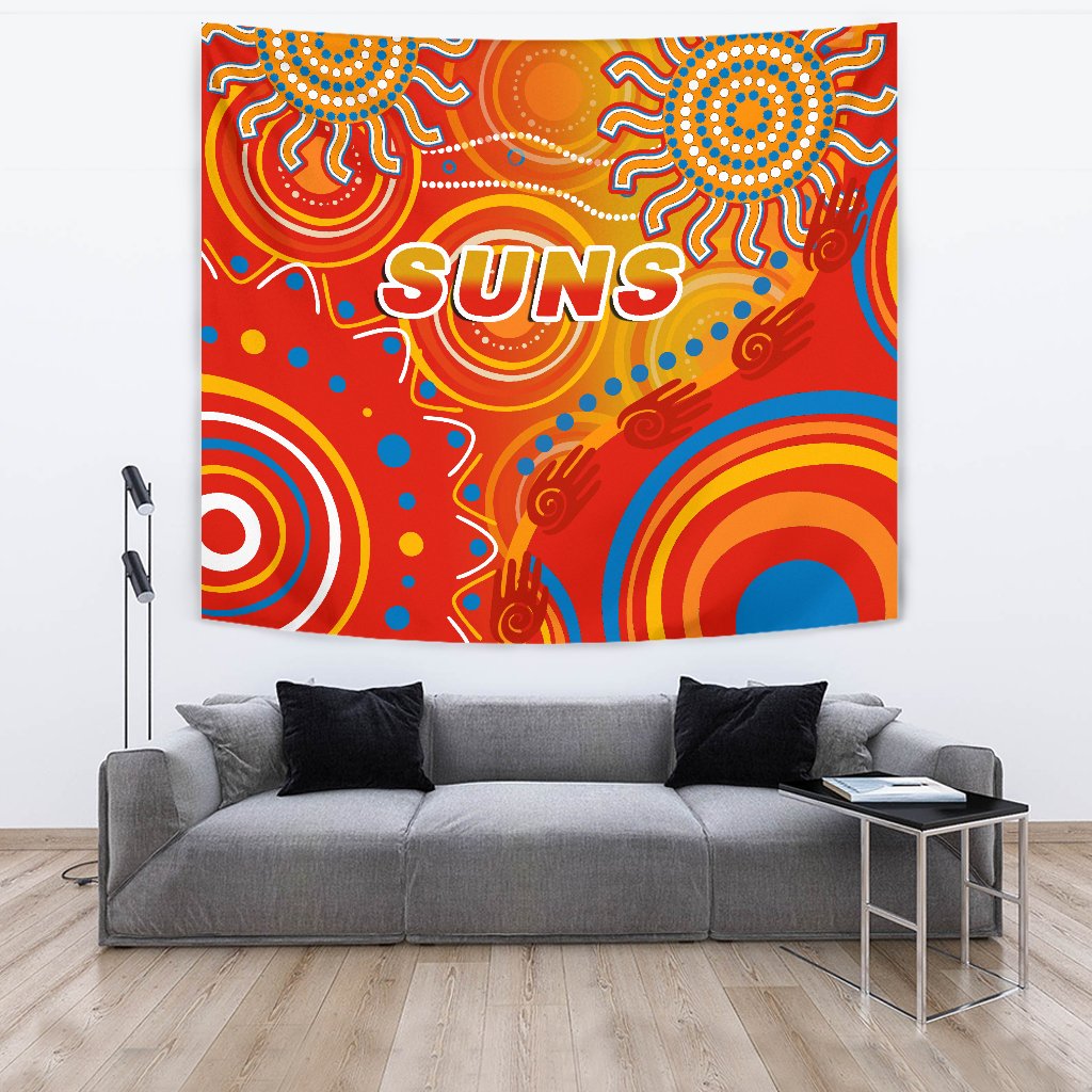 Suns Tapestry Sun Indigenous Gold Coast - Vibe Hoodie Shop