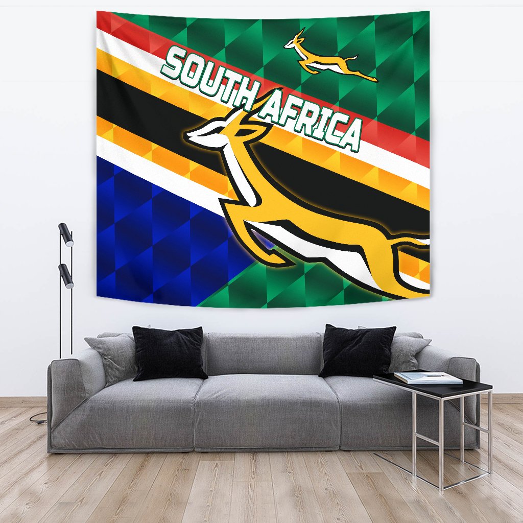 South Africa Tapestry Springboks Rugby Sporty Style - Vibe Hoodie Shop