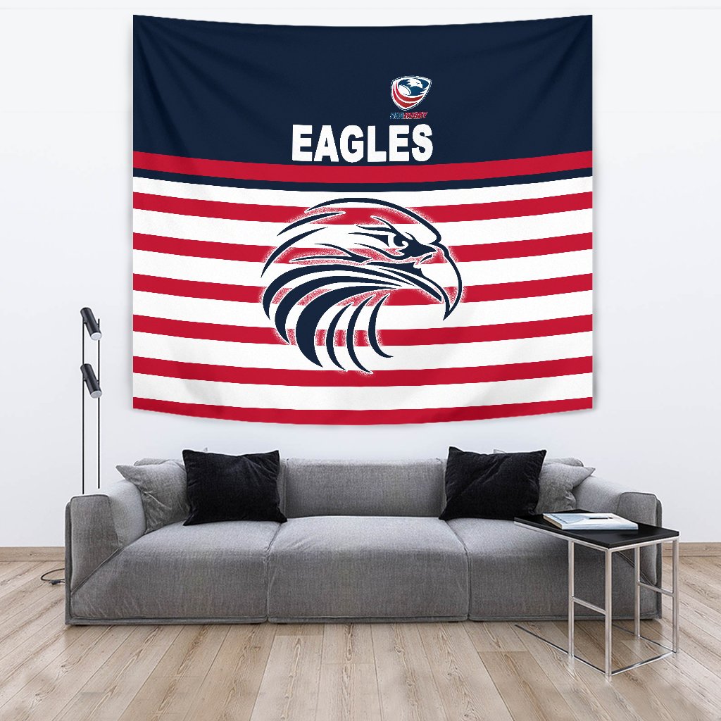 USA Rugby Tapestry Eagles Simple Style - Navy - Vibe Hoodie Shop