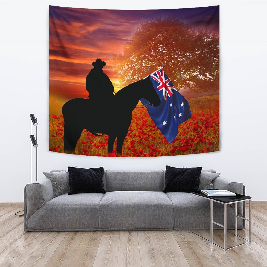 ANZAC Day 2021 Tapestry - Lest We Forget Ver01 - Vibe Hoodie Shop