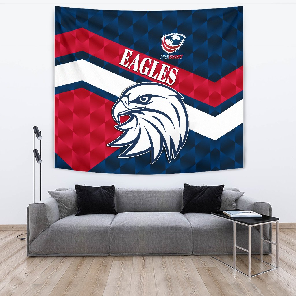 USA Rugby Tapestry Eagles Sporty Style - Vibe Hoodie Shop