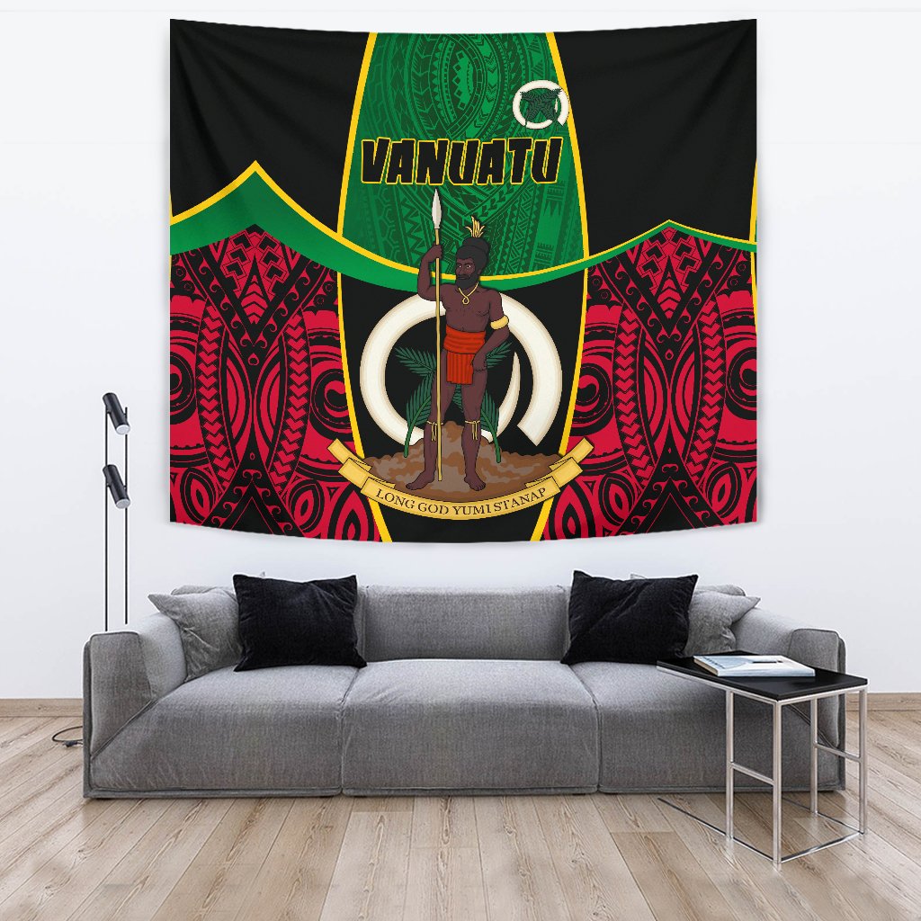 Vanuatu Rugby Tapestry Unique Vibes - Vibe Hoodie Shop