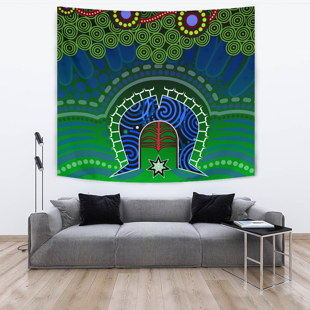 Torres Strait Tapestry - Dhari And Dot Patterns - Vibe Hoodie Shop