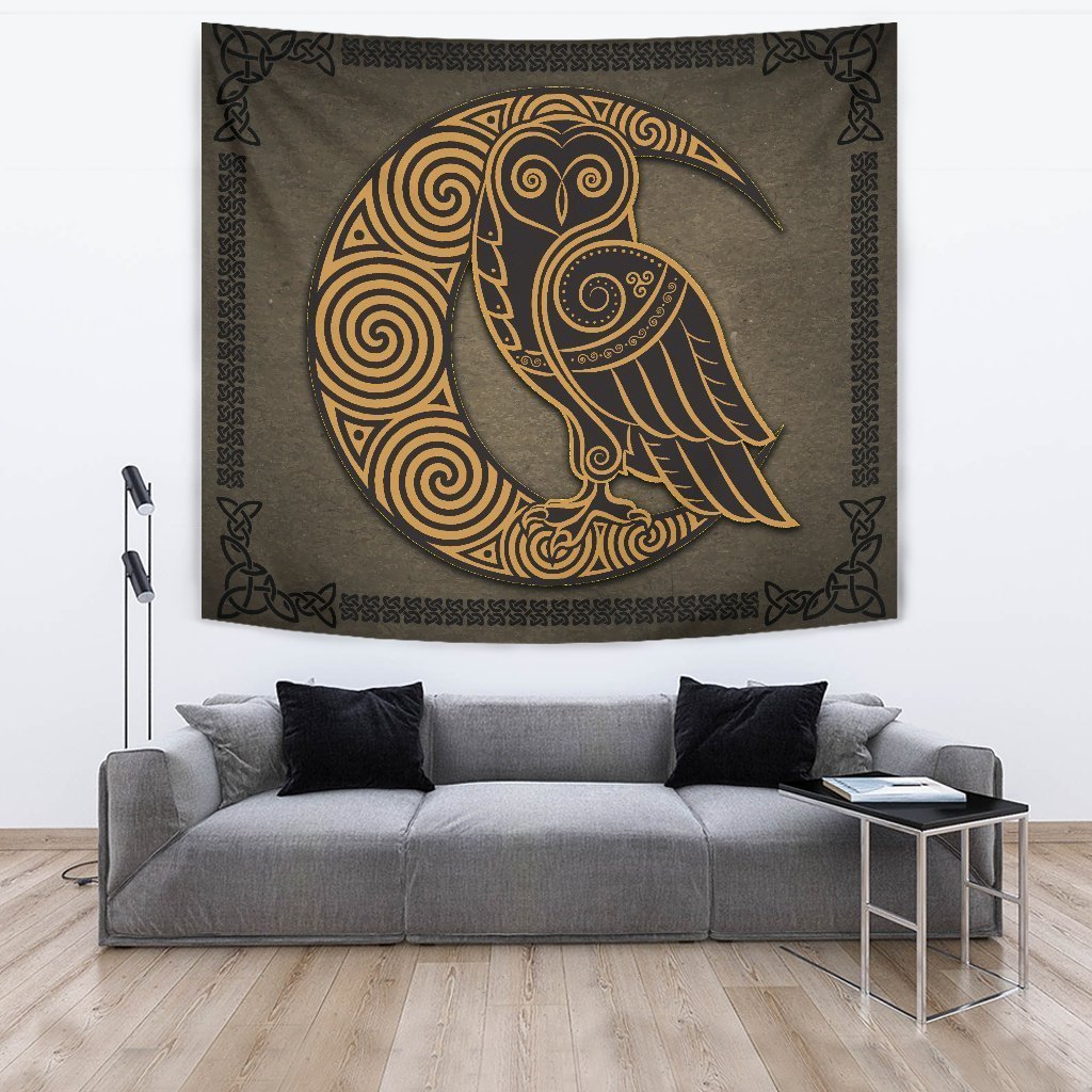 Celtic Tapestry - Celtic Raven - Vibe Hoodie Shop