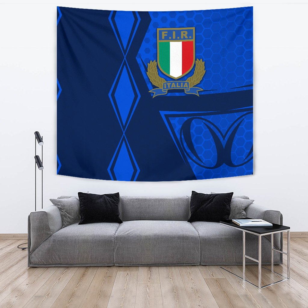 Italy Rugby Tapestry Gli Azzurri Vibes - Vibe Hoodie Shop