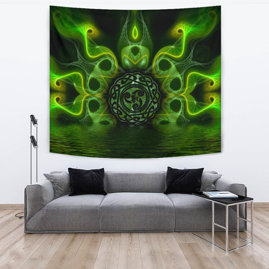 Celtic Tapestry - Mystical Celtic Triskelion - Vibe Hoodie Shop