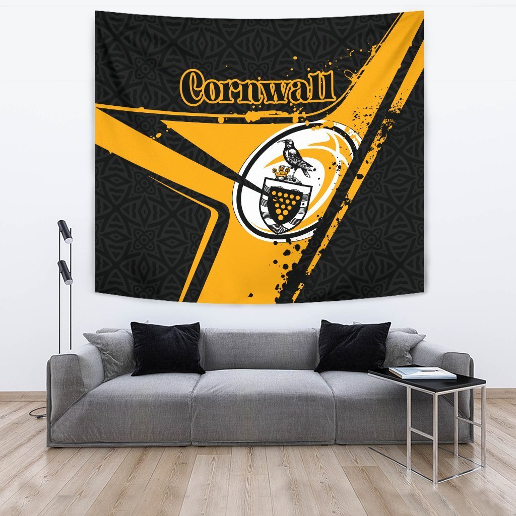 Cornwall Rugby Tapestry - Cornish Rugby - Vibe Hoodie Shop