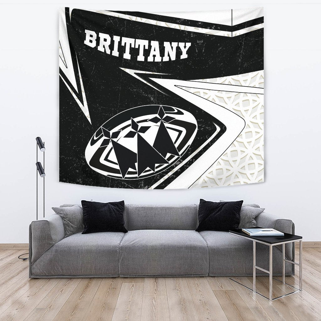 Brittany Rugby Tapestry - Celtic Bretagne Rugby Ball - Vibe Hoodie Shop