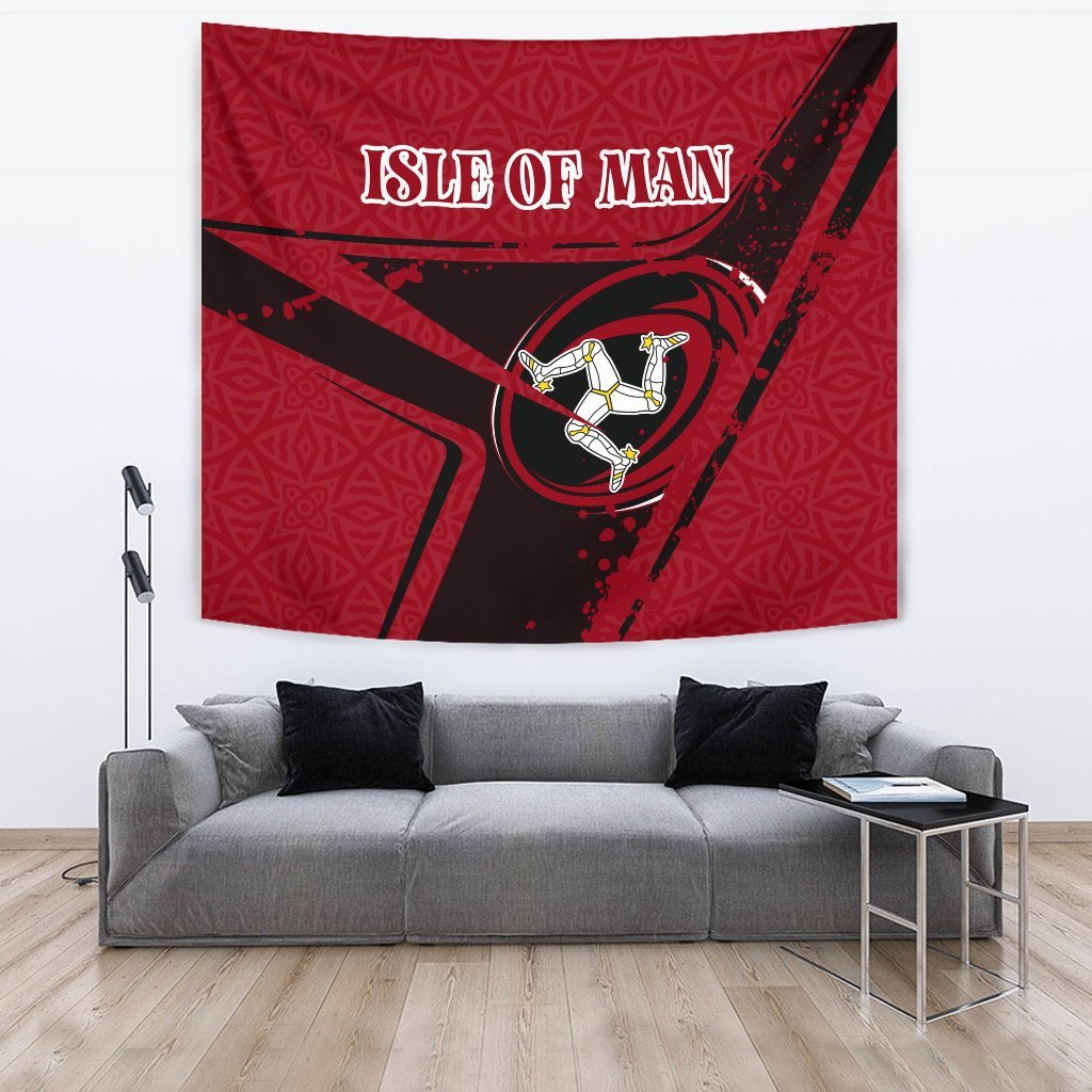 Isle Of Man Rugby Tapestry - Isle Of Man Rugby - Vibe Hoodie Shop