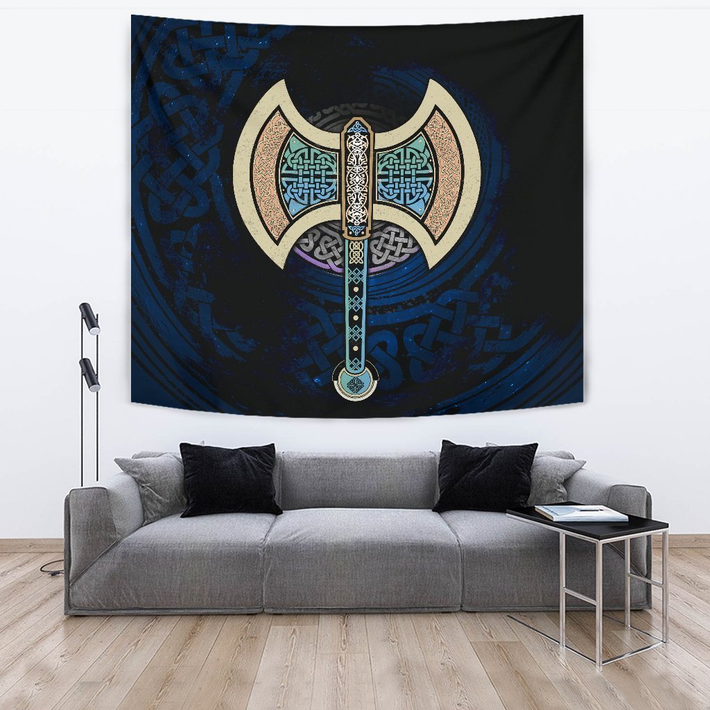 Celtic Knotwork Labrys Tapestry - Vibe Hoodie Shop