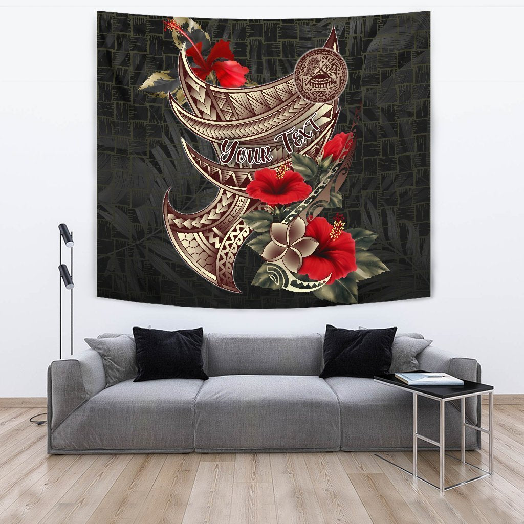 American Samoa Custom Personalised Tapestry - Polynesian Tribal Vintage Style - Vibe Hoodie Shop