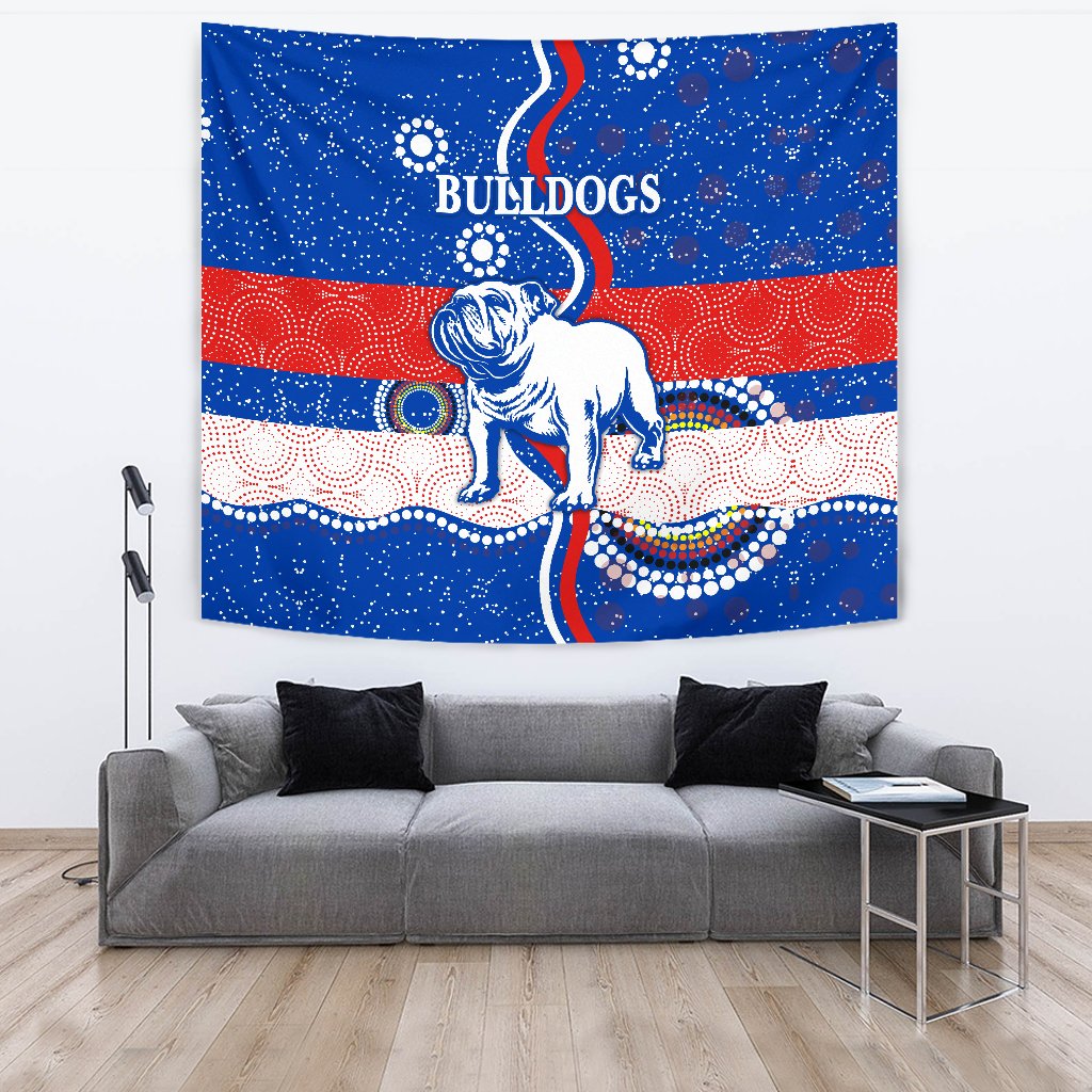 Western Tapestry Bulldogs Unique Indigenous - Vibe Hoodie Shop