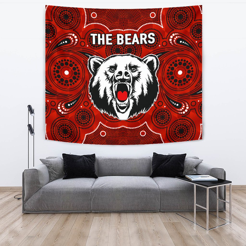 North Sydney Tapestry The Bears Indigenous - Vibe Hoodie Shop