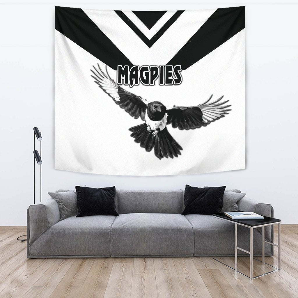 Western Suburbs Magpies Tapestry Original Style - White - Vibe Hoodie Shop