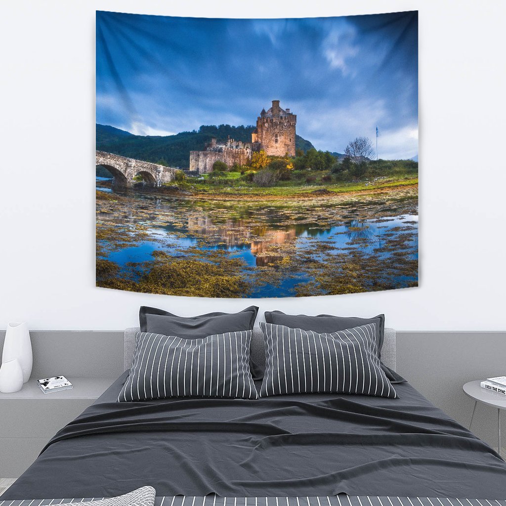 Scotland - Eilean Donan Castle Tapestry - Vibe Hoodie Shop