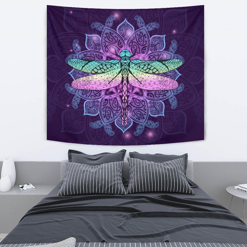 Maori Mandala Dragonfly Tapestry - Vibe Hoodie Shop