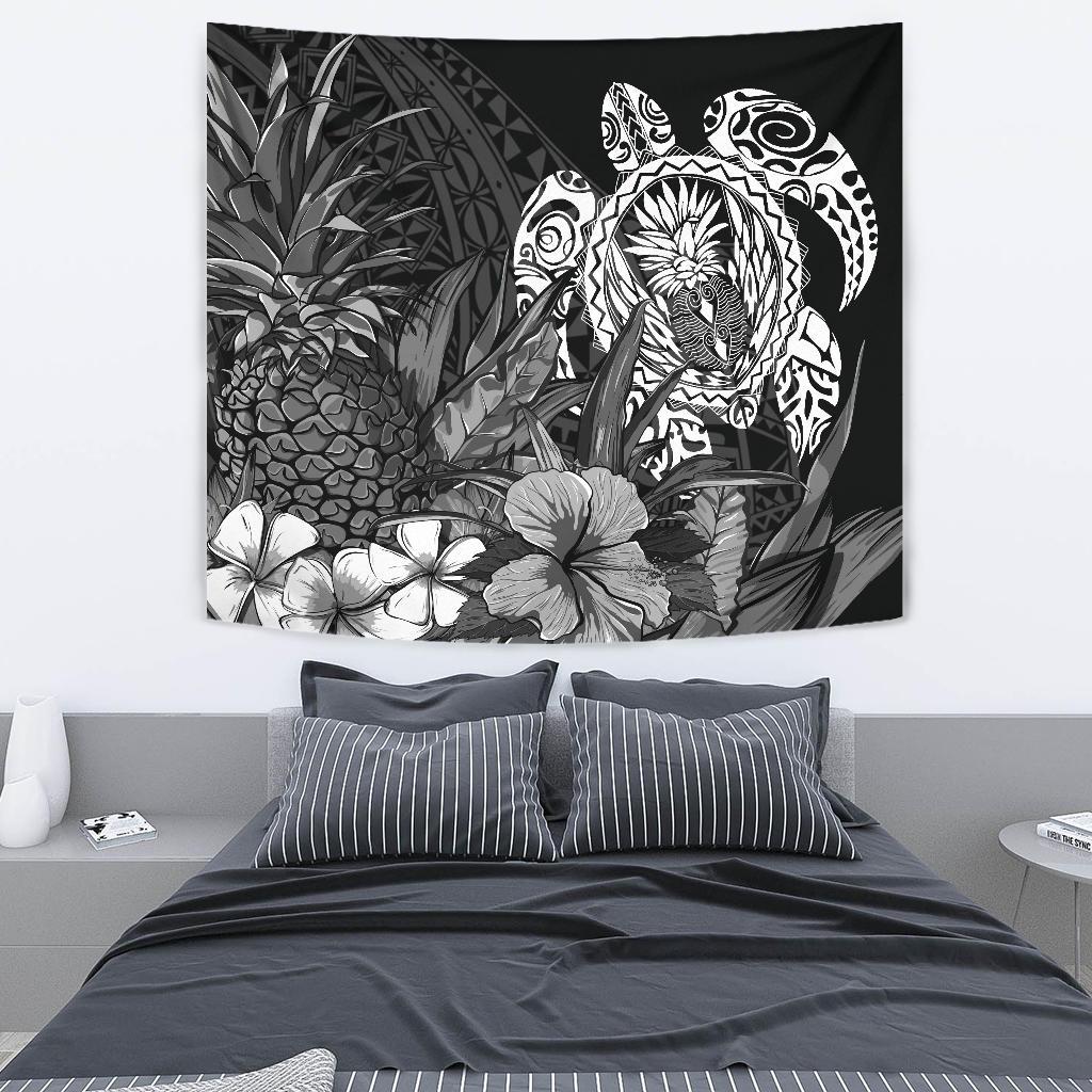 Polynesian Turtle Pineapple Tapestry - Vibe Hoodie Shop