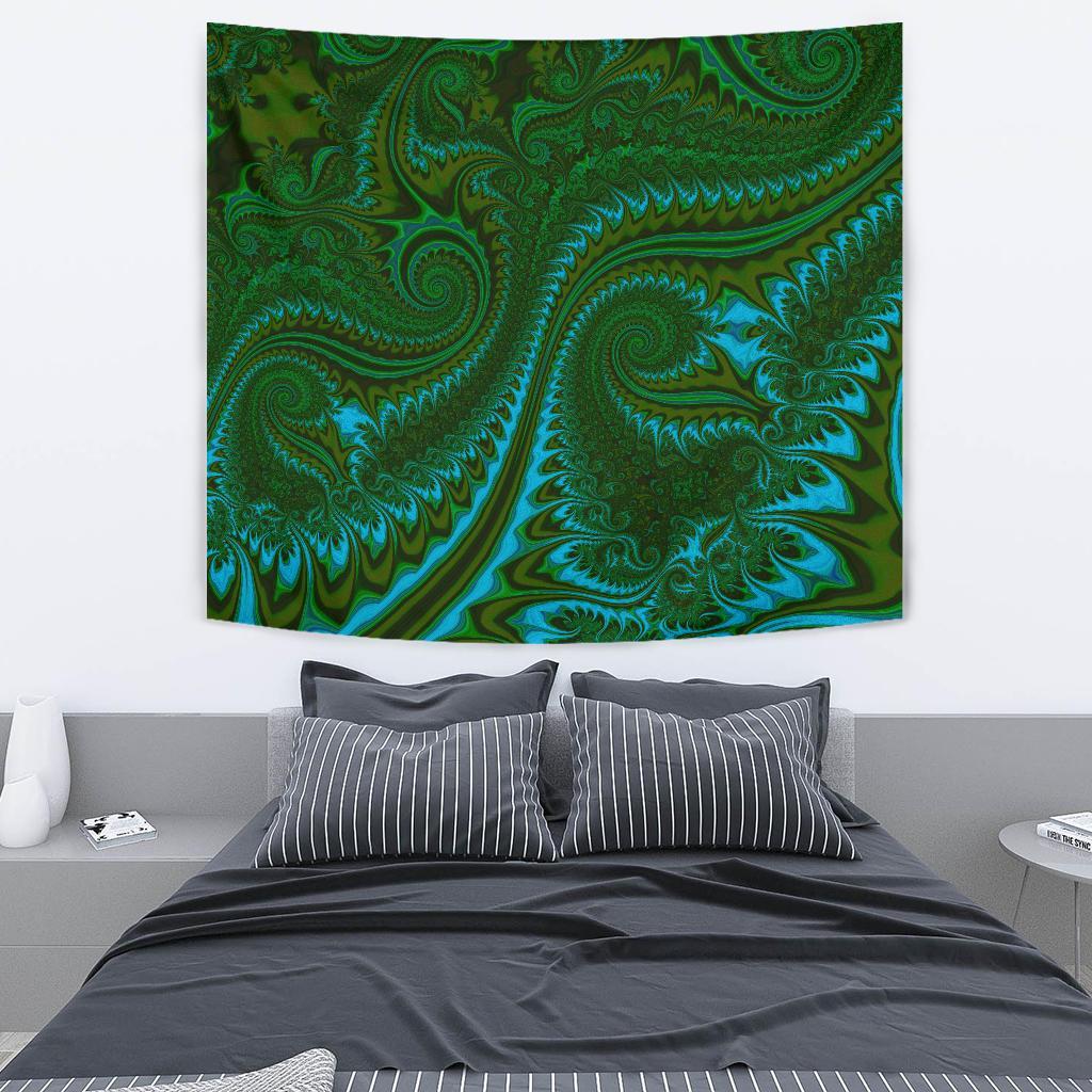 New Zealand Tapestry, Koru Fern - Abstract Style 02 - Vibe Hoodie Shop