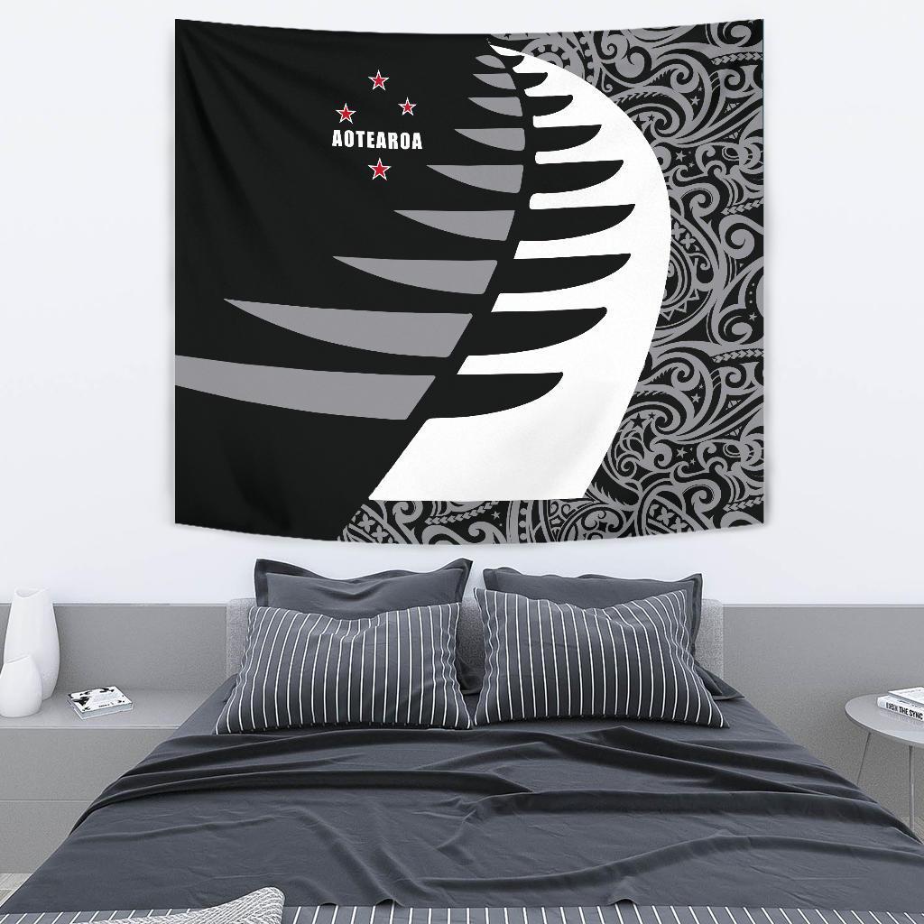 Aotearoa Silver Fern Tapestry Sailing Style - Vibe Hoodie Shop