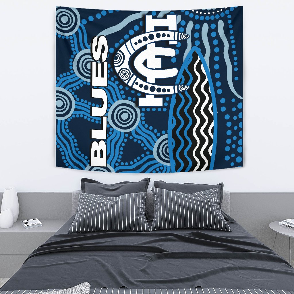 Carlton Blues Tapestry Aboriginal - Vibe Hoodie Shop