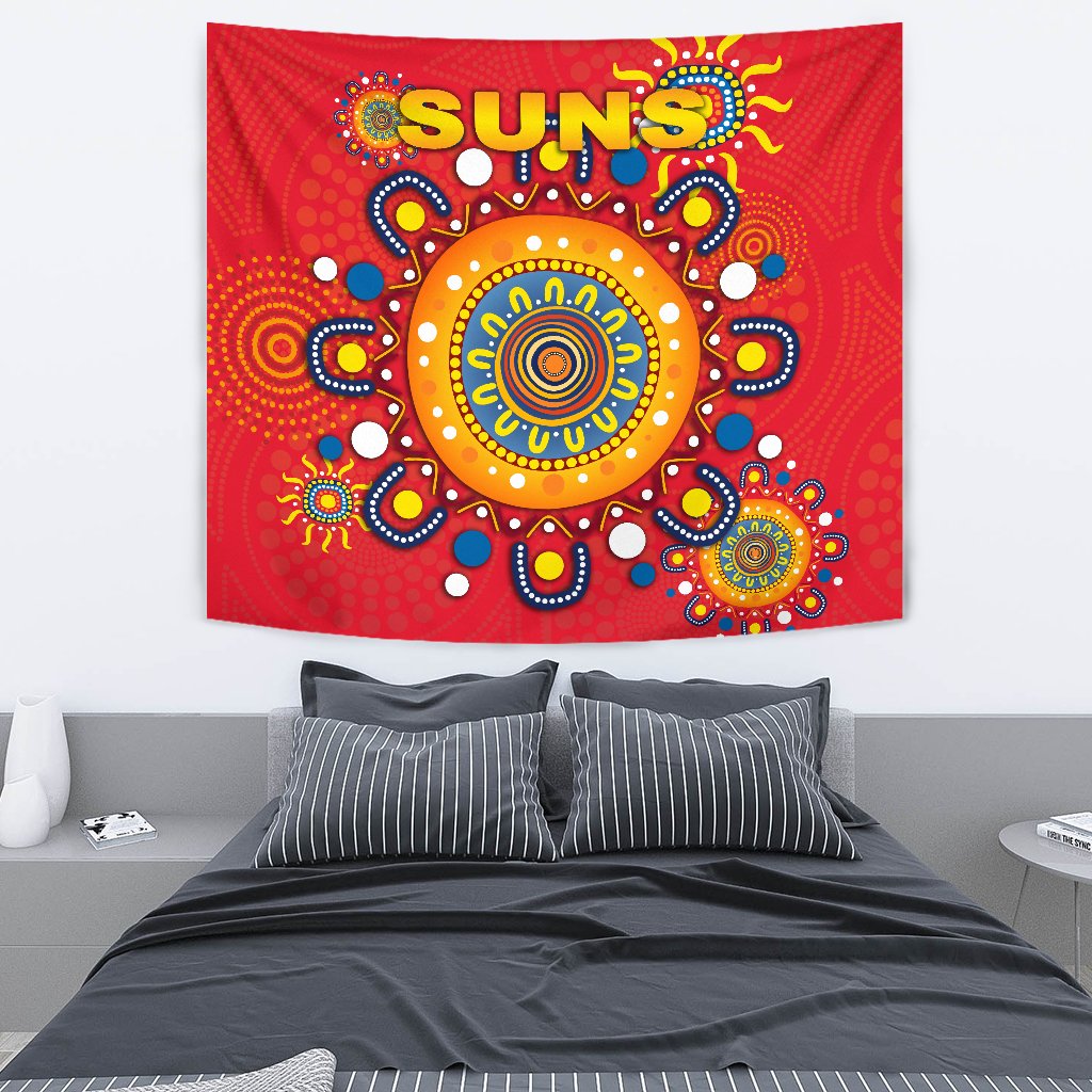 Gold Coast Tapestry Suns Indigenous - Vibe Hoodie Shop