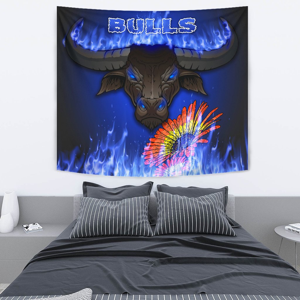 Blue Super Rugby Tapestry Bulls Barberton Daisy - Vibe Hoodie Shop