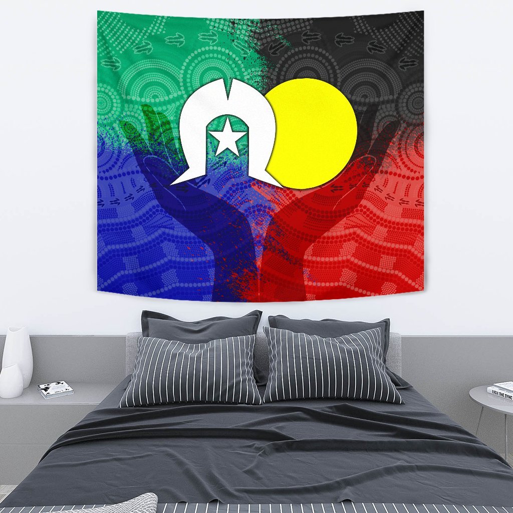 Aboriginal Tapestry - Australia NAIDOC Week Indigenous Flag Style - Vibe Hoodie Shop