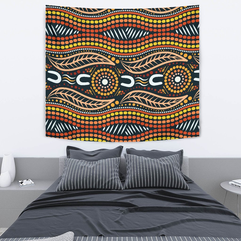 Aboriginal Tapestry, Indigenous Dot Painting - Vibe Hoodie Shop