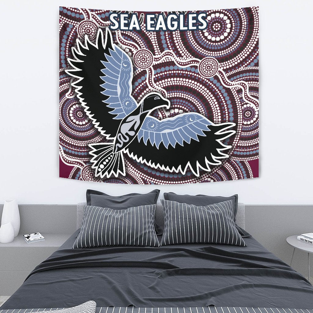 Warringah Tapestry Sea Eagles Indigenous - Vibe Hoodie Shop