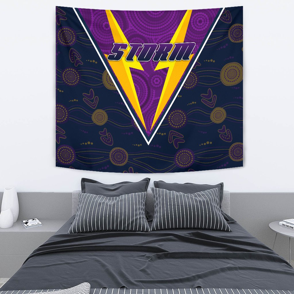 Melbourne Storm Tapestry Indigenous Artsy Style - Vibe Hoodie Shop