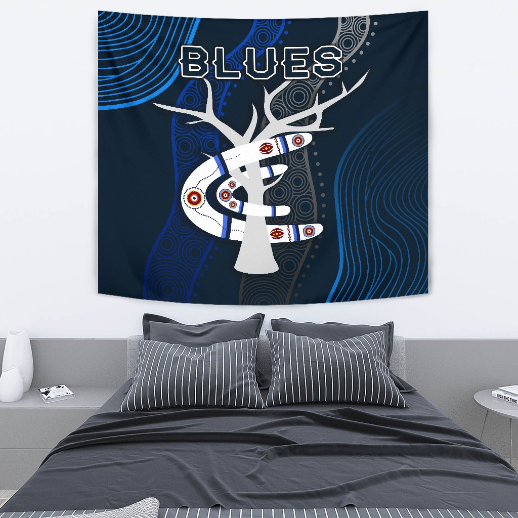 Carlton Tapestry Blues Free Style Indigenous - Vibe Hoodie Shop