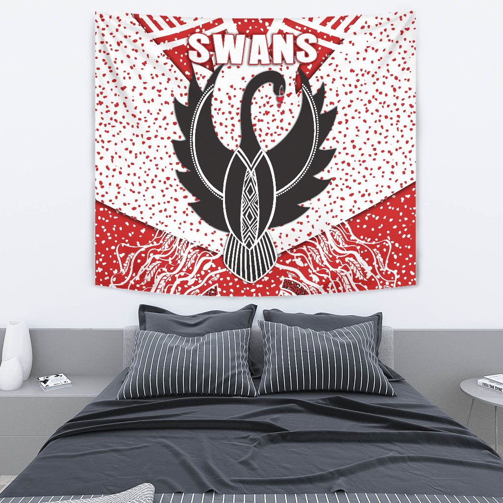 Sydney Tapestry Indigenous Swans - Vibe Hoodie Shop