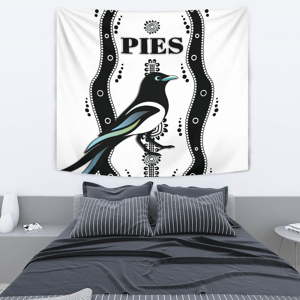 Collingwood Tapestry Pies Indigenous - White - Vibe Hoodie Shop