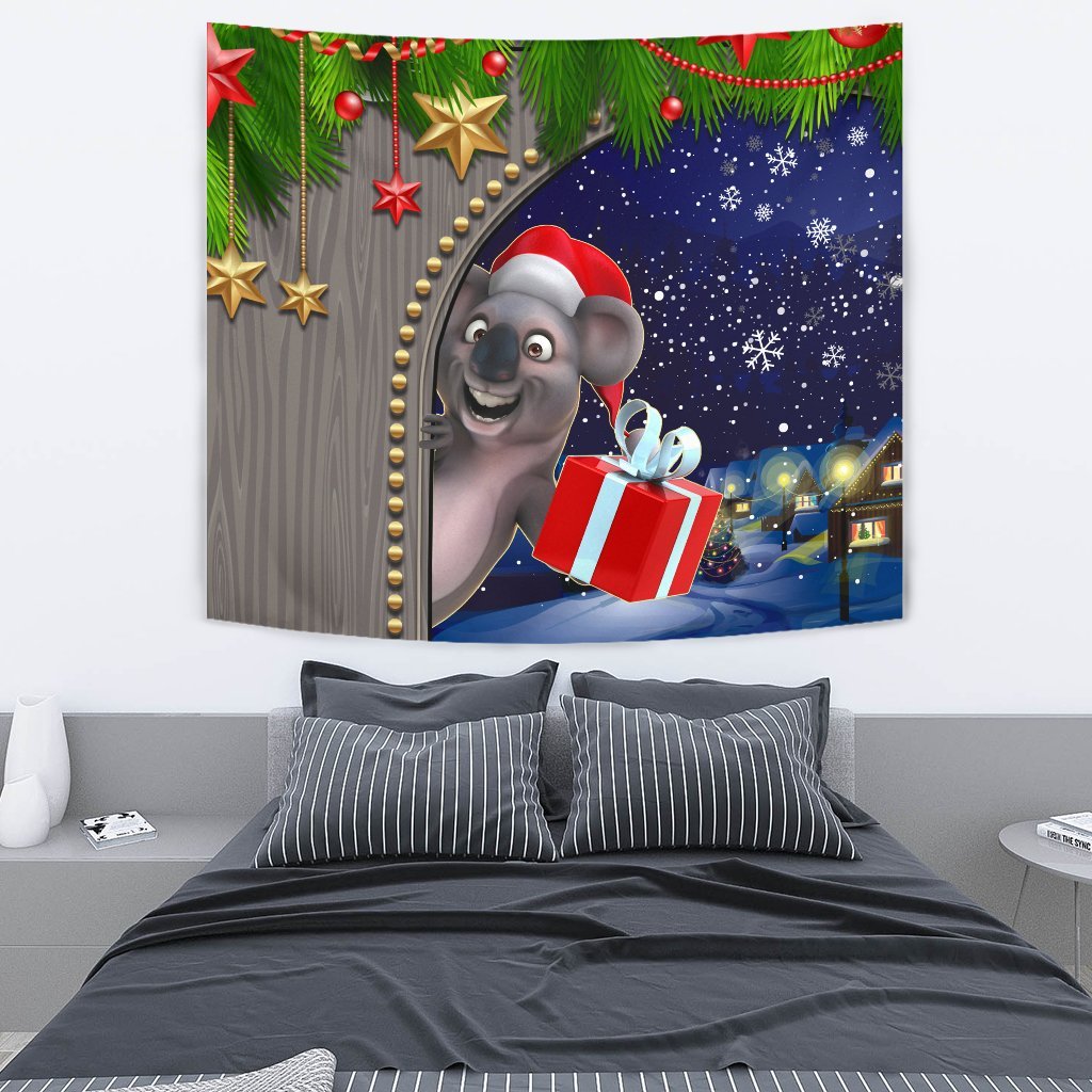 Christmas Christmas Tapestry - Funny Koala Christmas - - Vibe Hoodie Shop