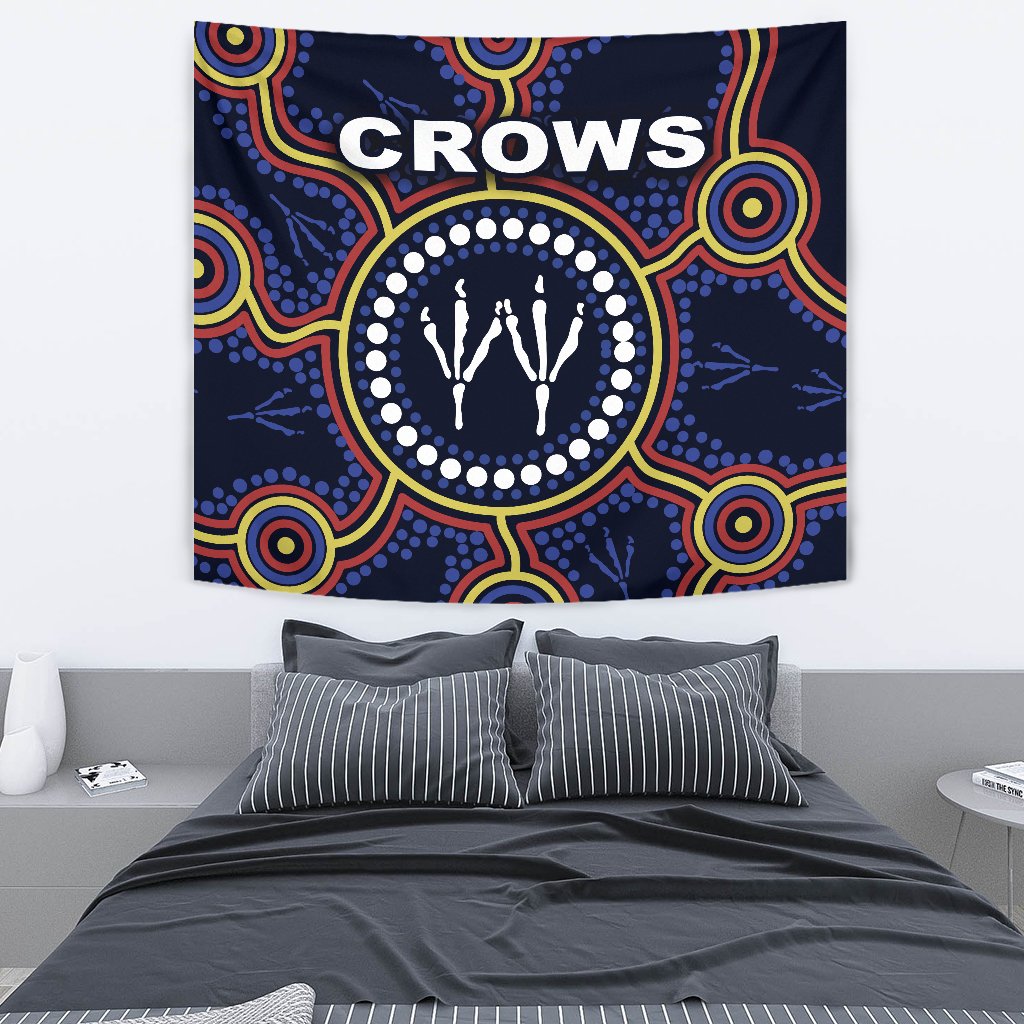 Adelaide Tapestry Indigenous Crows Footprint - Vibe Hoodie Shop