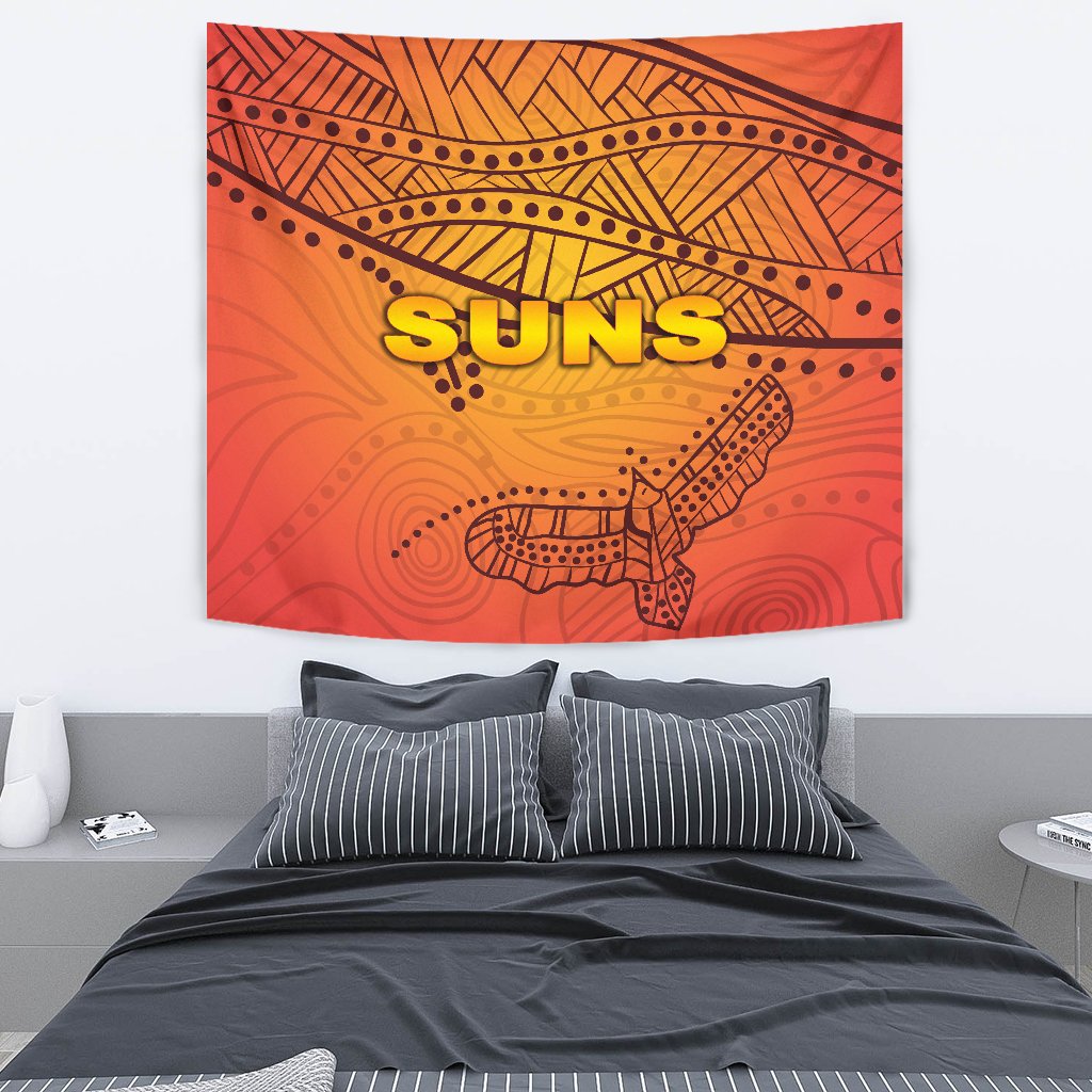 Gold Coast Tapestry Suns Simple Indigenous - Vibe Hoodie Shop