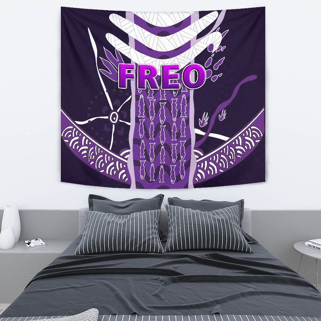 Fremantle Tapestry Dockers Simple Indigenous Freo - Vibe Hoodie Shop