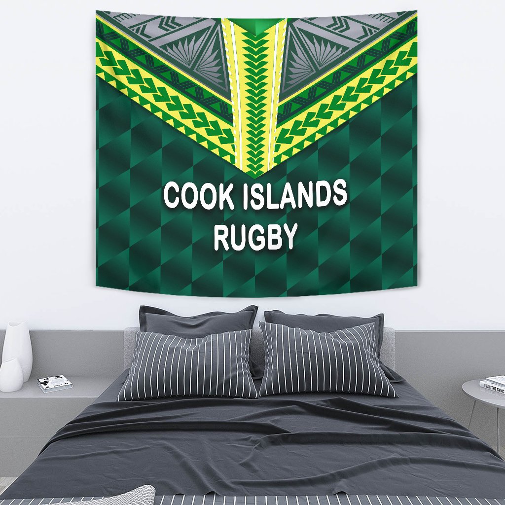 Cook Islands Rugby Tapestry - Vibe Hoodie Shop