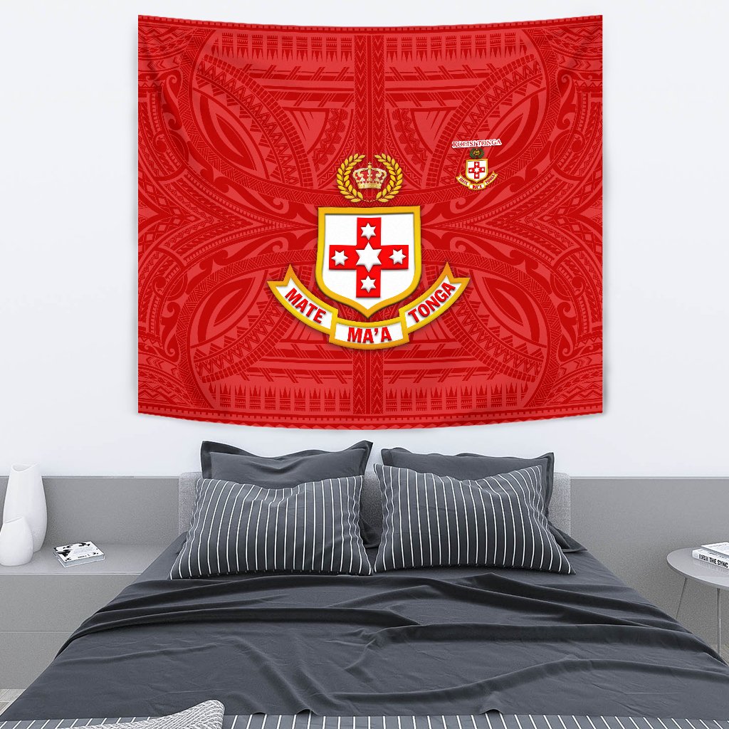 Kolisi Tonga Tapestry Mate Ma'a Tonga Rugby Ashburton Old Boys - Vibe Hoodie Shop