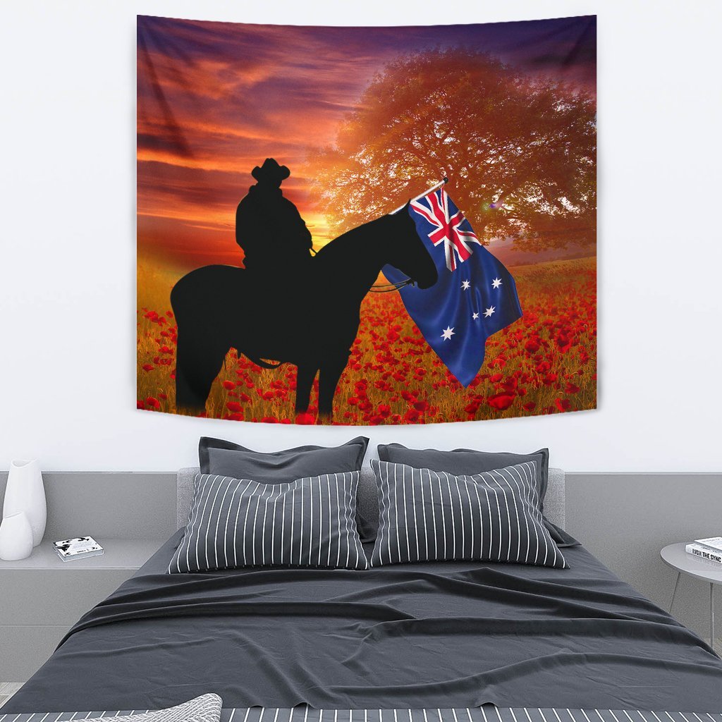 ANZAC Day 2021 Tapestry - Lest We Forget Ver01 - Vibe Hoodie Shop