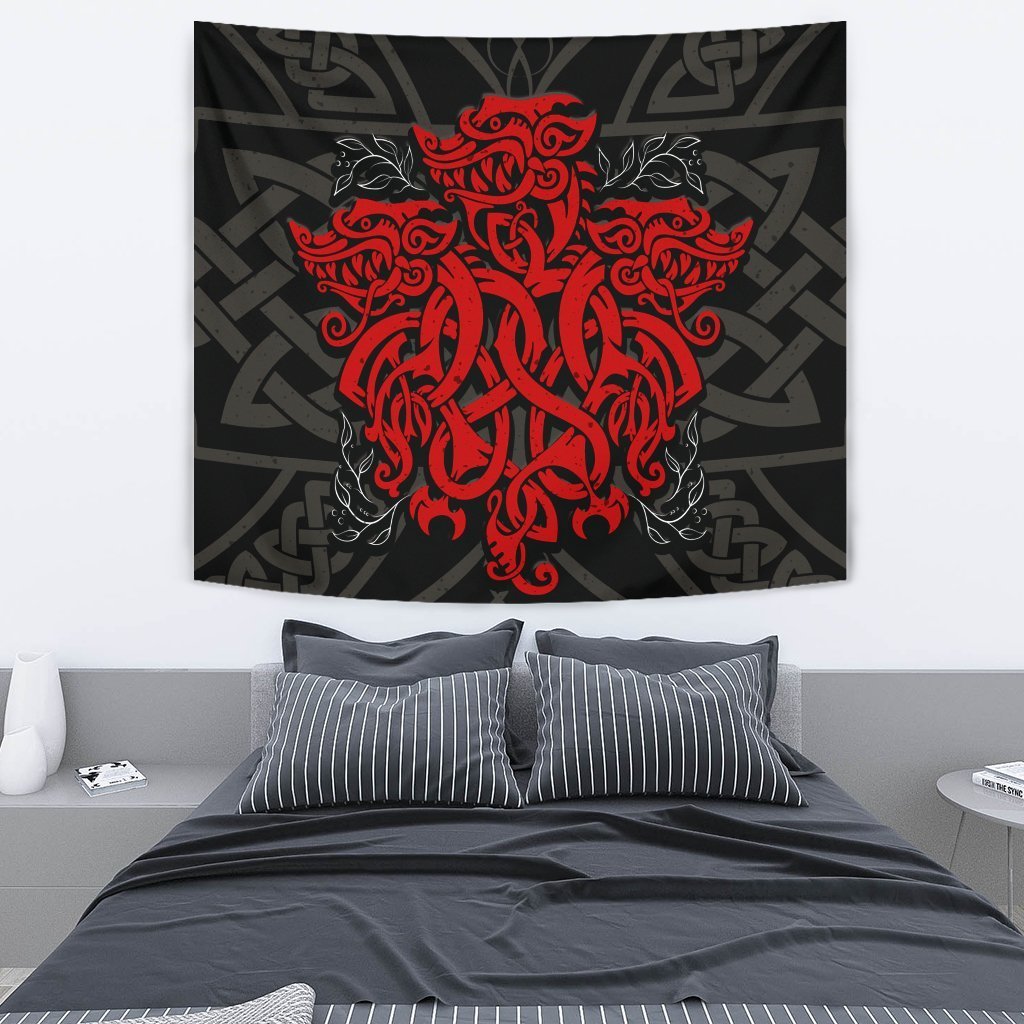 Celtic Three Dragon Tapestry - Vibe Hoodie Shop