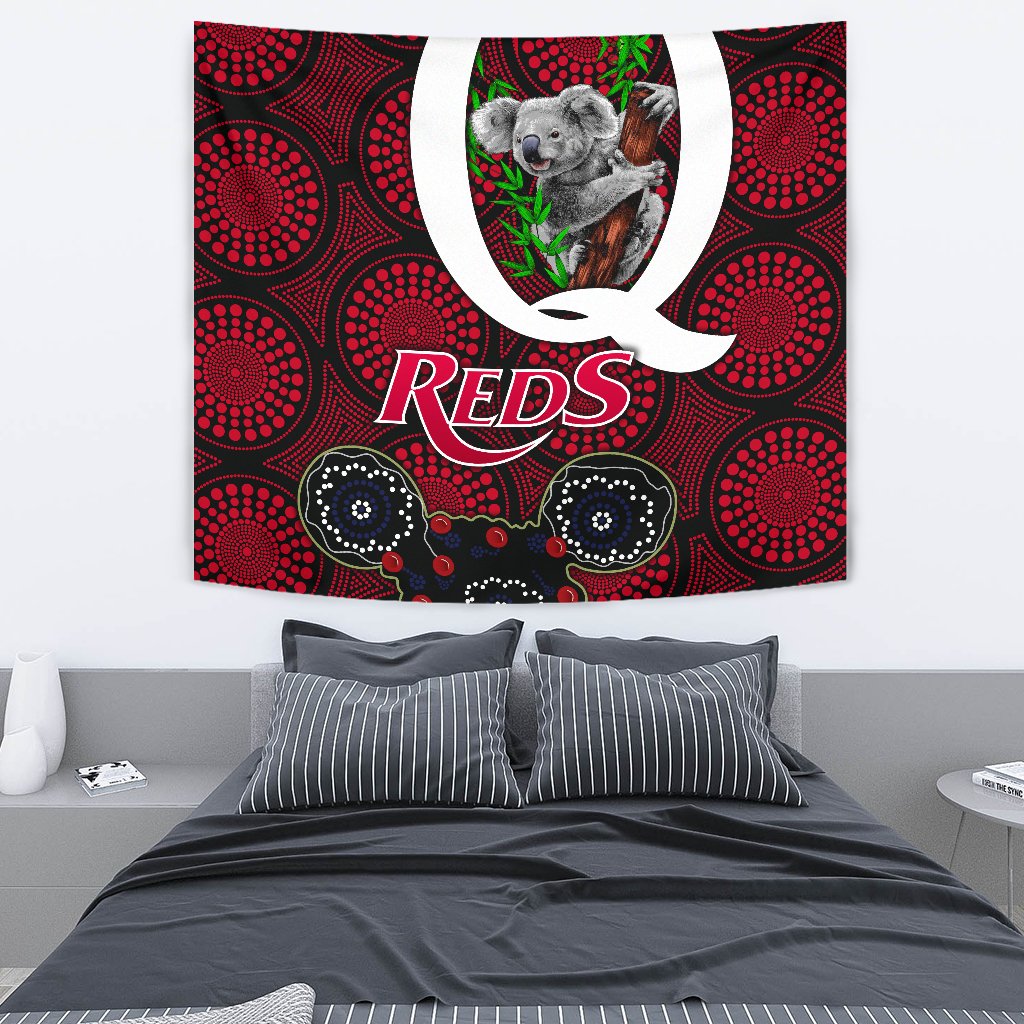 Queensland Tapestry Reds Rugby - Koala - Vibe Hoodie Shop