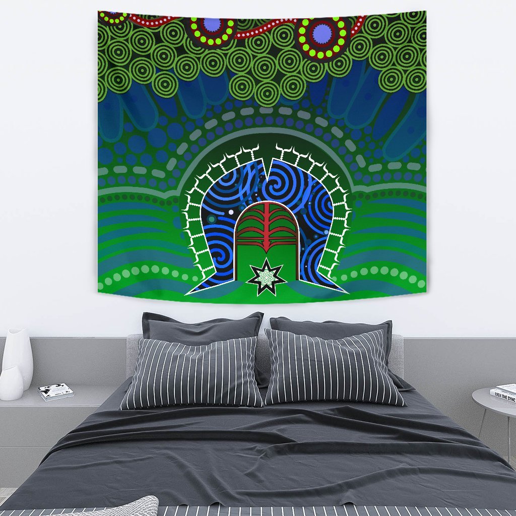 Torres Strait Tapestry - Dhari And Dot Patterns - Vibe Hoodie Shop