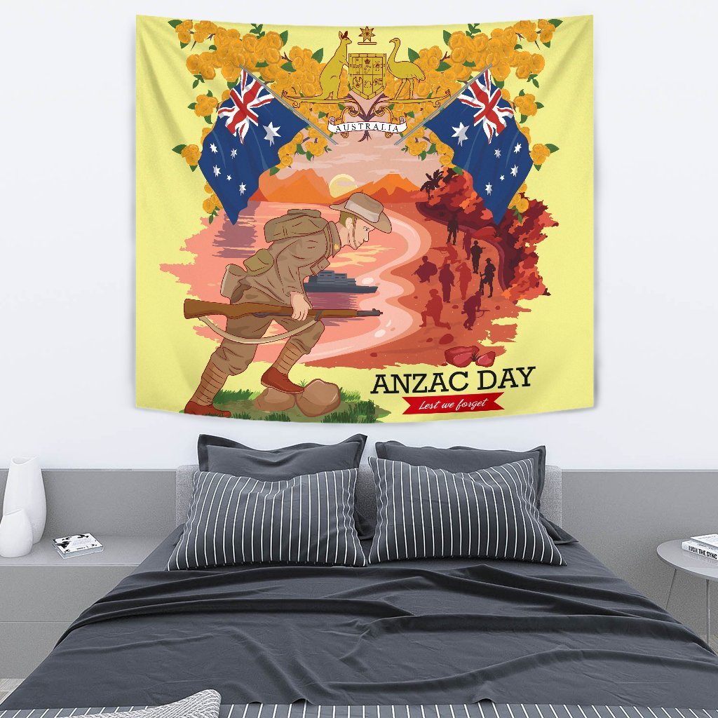 Australia Tapestry - Lest We Forget - Vibe Hoodie Shop