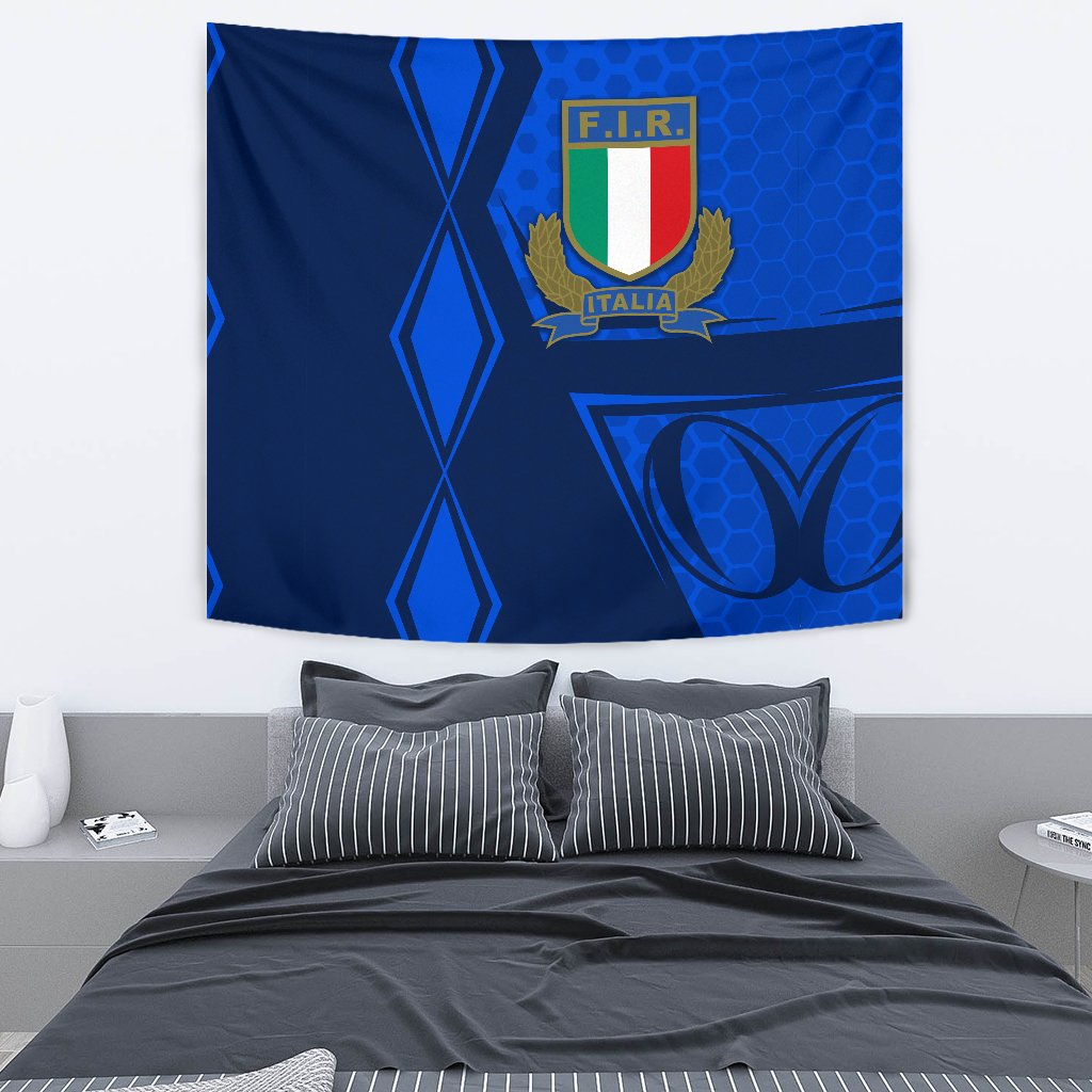 Italy Rugby Tapestry Gli Azzurri Vibes - Vibe Hoodie Shop